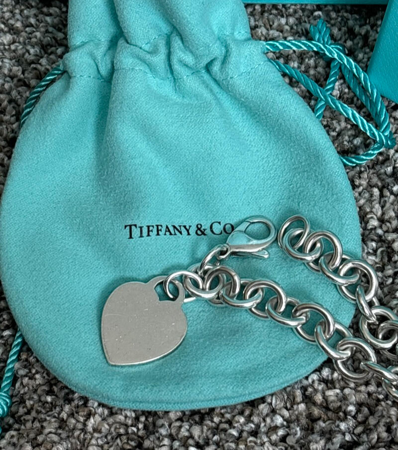 Tiffany & Co. Sterling Silver Heart Tag Bracelet