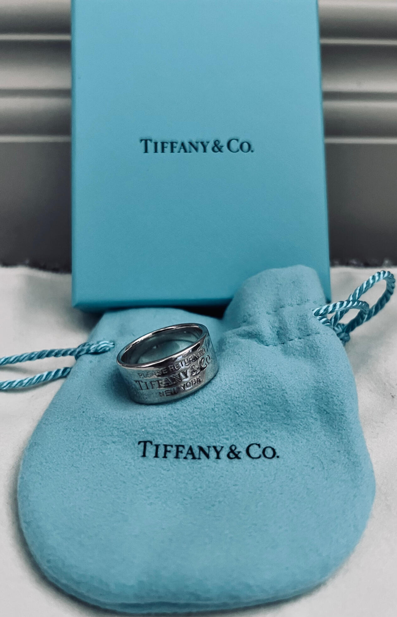 Return to Tiffany™ Wide Ring in Sterling Silver
