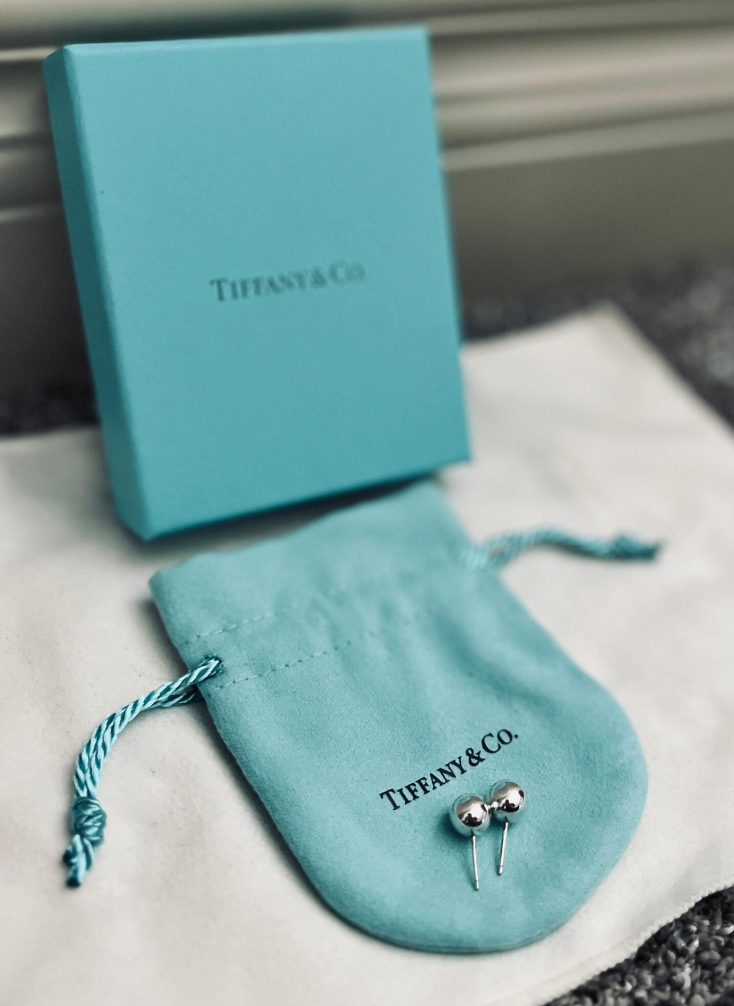 Tiffany HardWear Ball Earrings in Silver, 8 mm