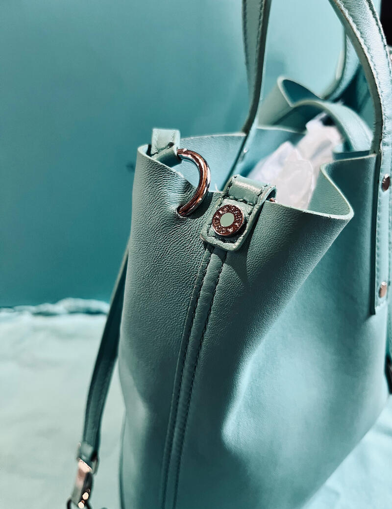 Side view of the Tiffany & Co. Tote Bag