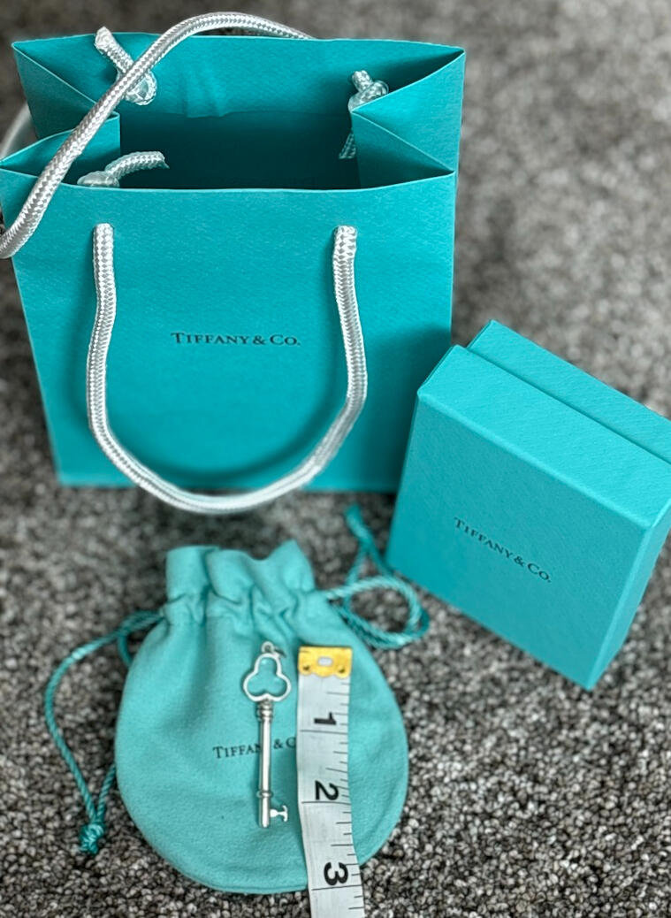 Tiffany & Co. Sterling Silver Large Clover Key Pendant