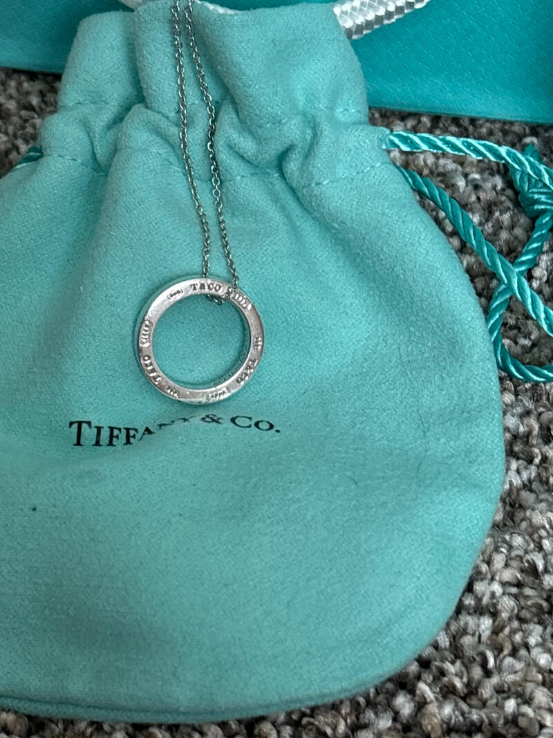 Tiffany & Co 1837 Round Circle Ring Necklace Pendant