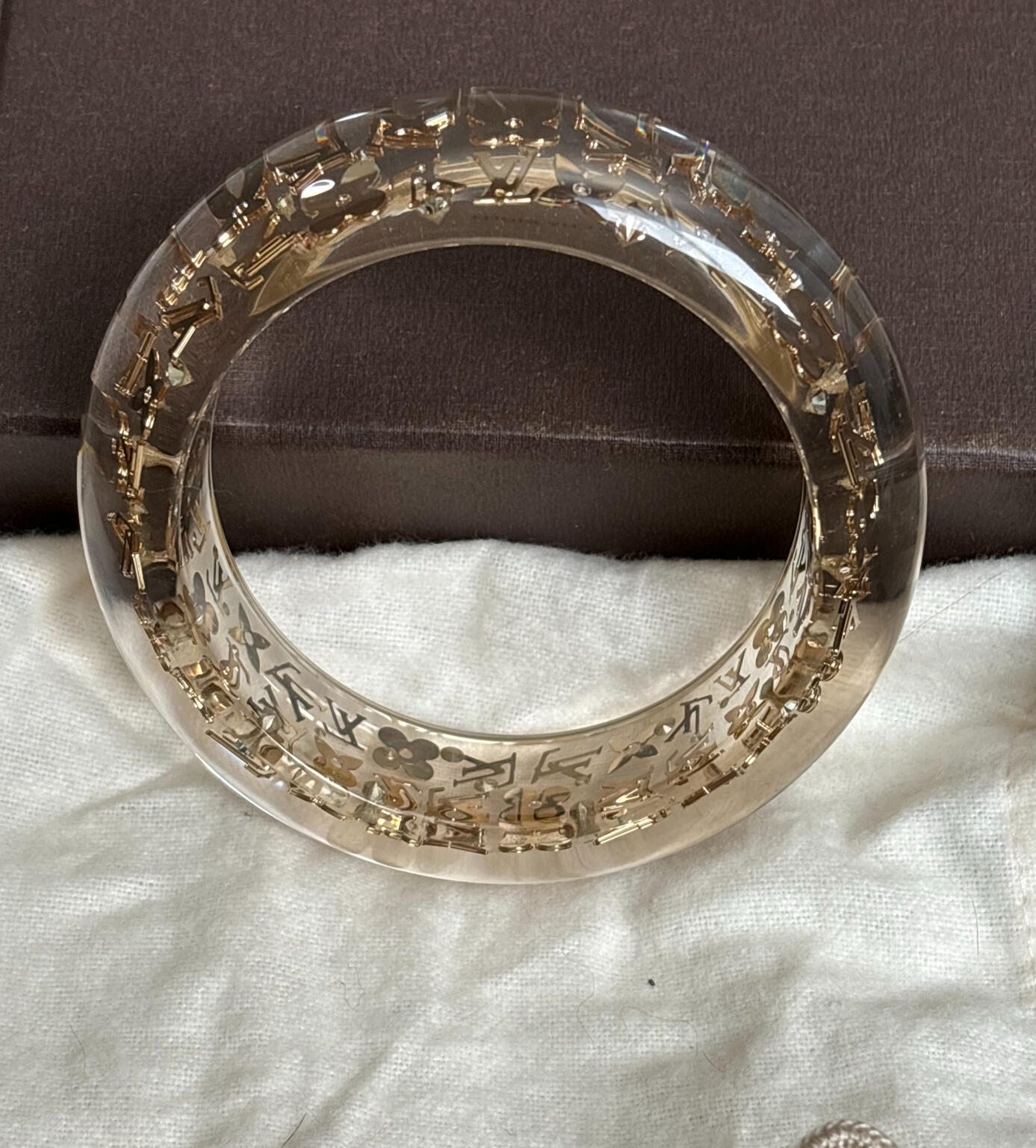 Thick Louis Vuitton Bangle