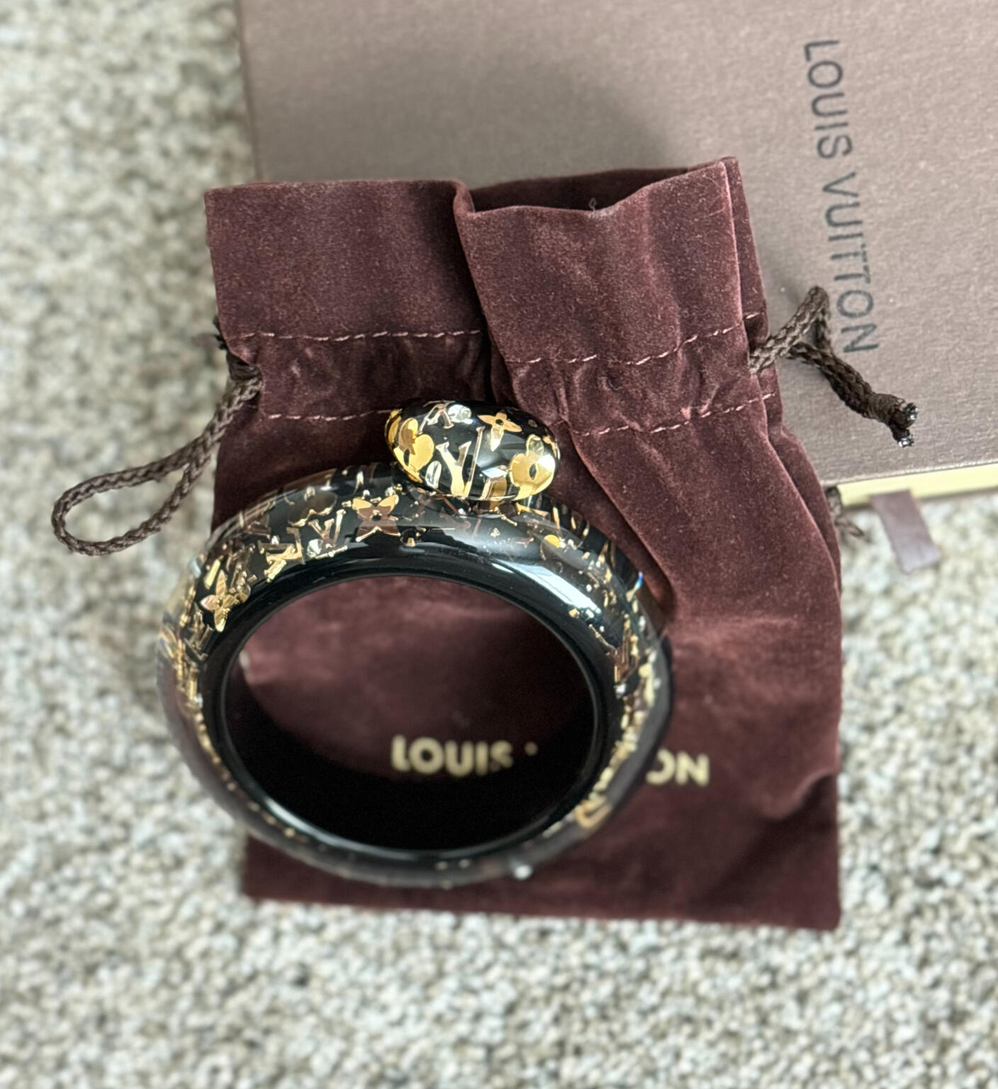 Thick Louis Vuitton Bangle