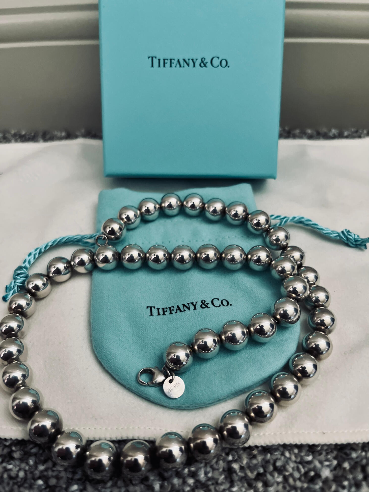 Tiffany HardWear Silver Ball Necklace