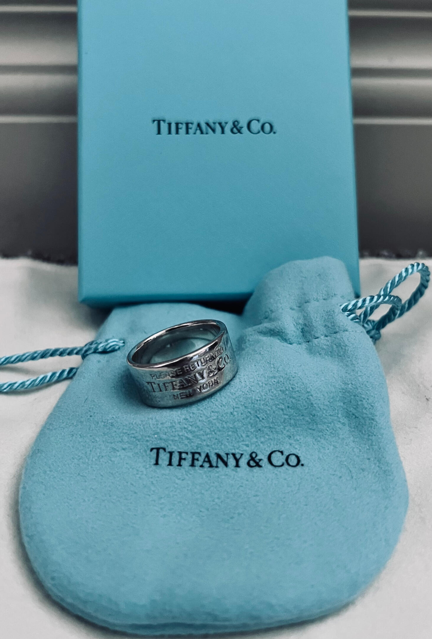 Return to Tiffany™ Wide Ring in Sterling Silver
