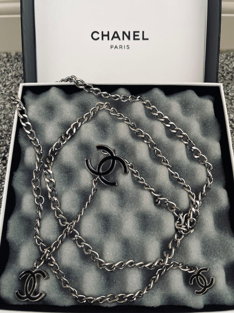 Chanel CC Chain Belt Silver Tone Chain