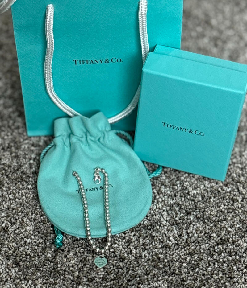 Return to Tiffany™ Heart Tag Bead Bracelet in Silver
