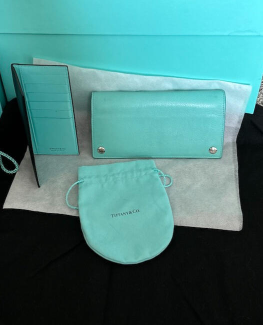 Tiffany & Co. Leather Continental Wallet with Pouch