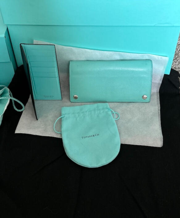 Tiffany & Co. Leather Continental Wallet with Pouch